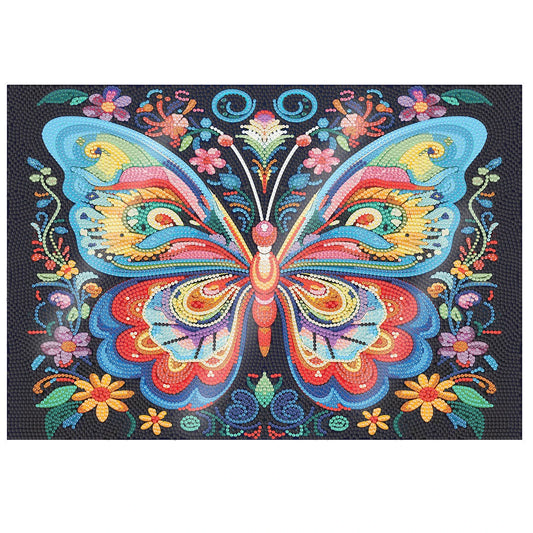 Diamond Painting Placemat met Vlinder – Uniek Handgemaakt Tafelkleed