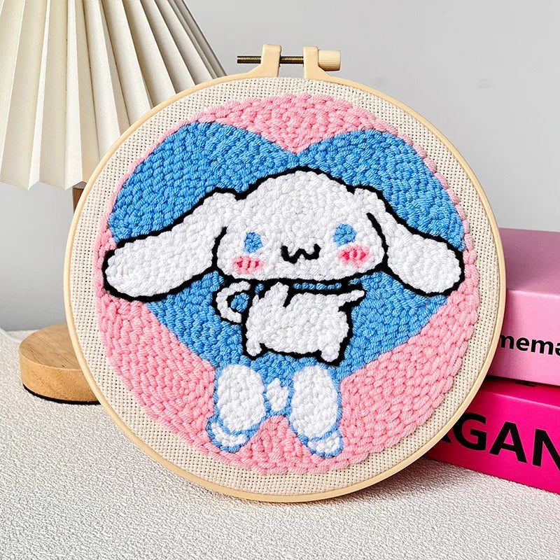Borduurpakket Kat Punch Needle – Compleet Starterset 20cm