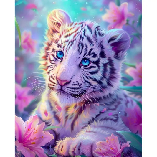 Schilderen op nummer Dieren - Tijger Schattige Dierenkunst - 9958350