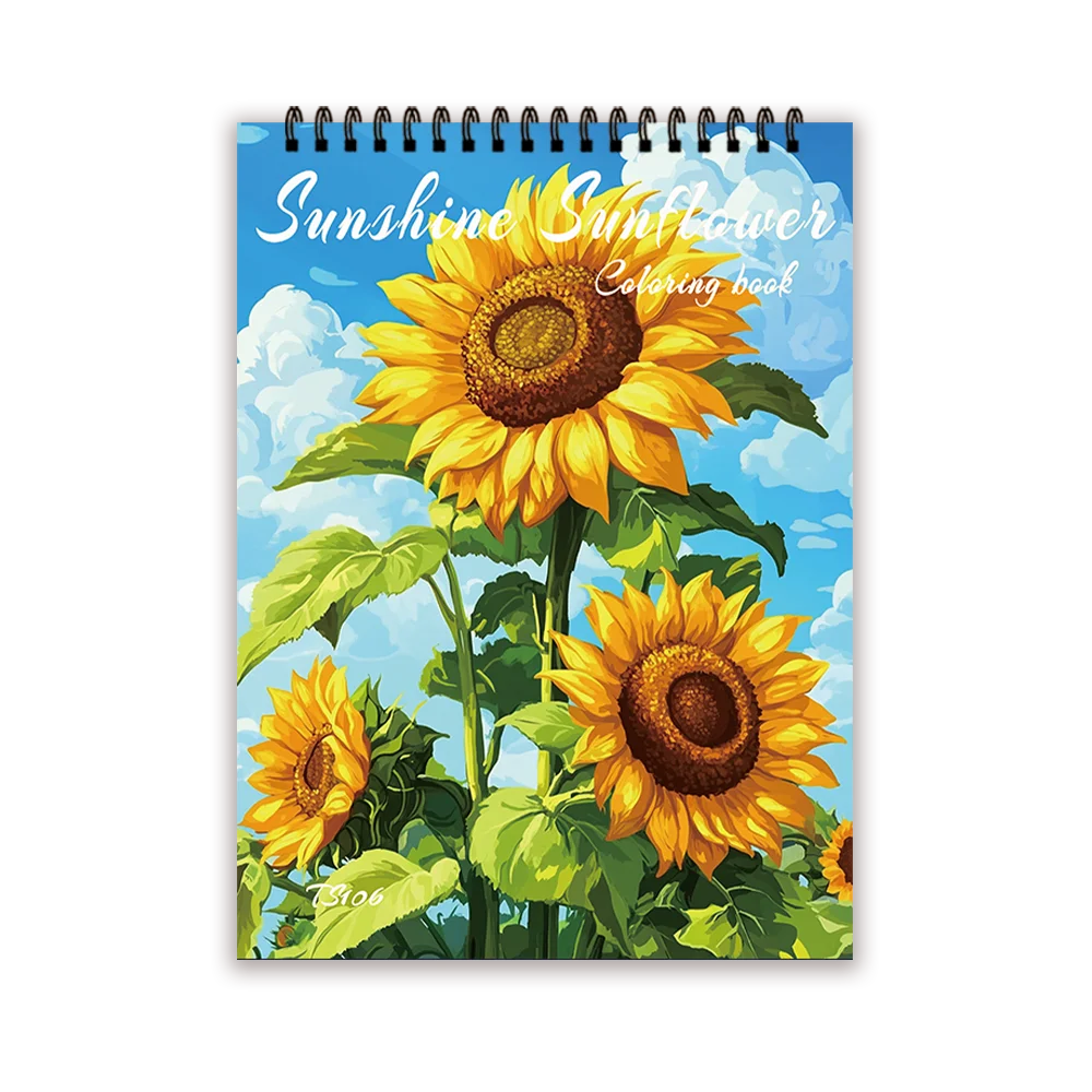 Kleurboek voor volwassenen spiraal 30 vellen 28x21 cm dames thema