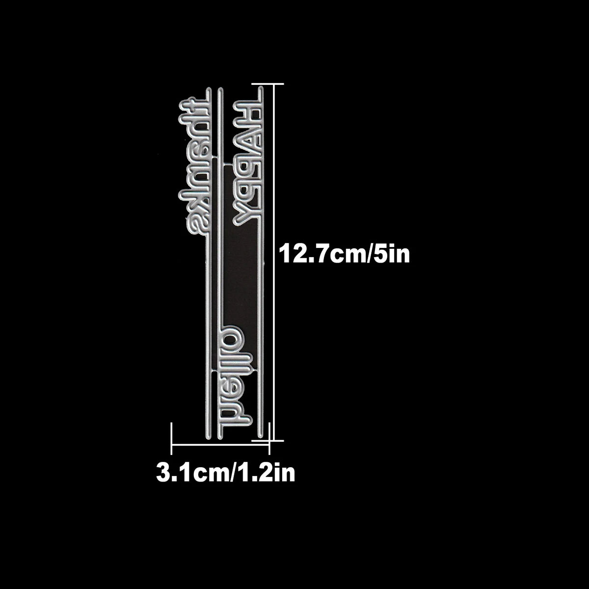 Snijmal Tekstwoorden en Rand voor Scrapbooking en Kaarten