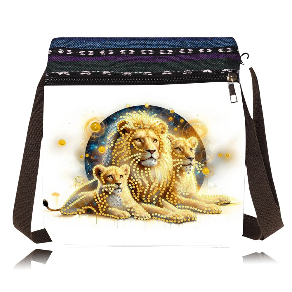 Diamond Painting Tas Vlinder Mandala Crossbody met Rits en Band