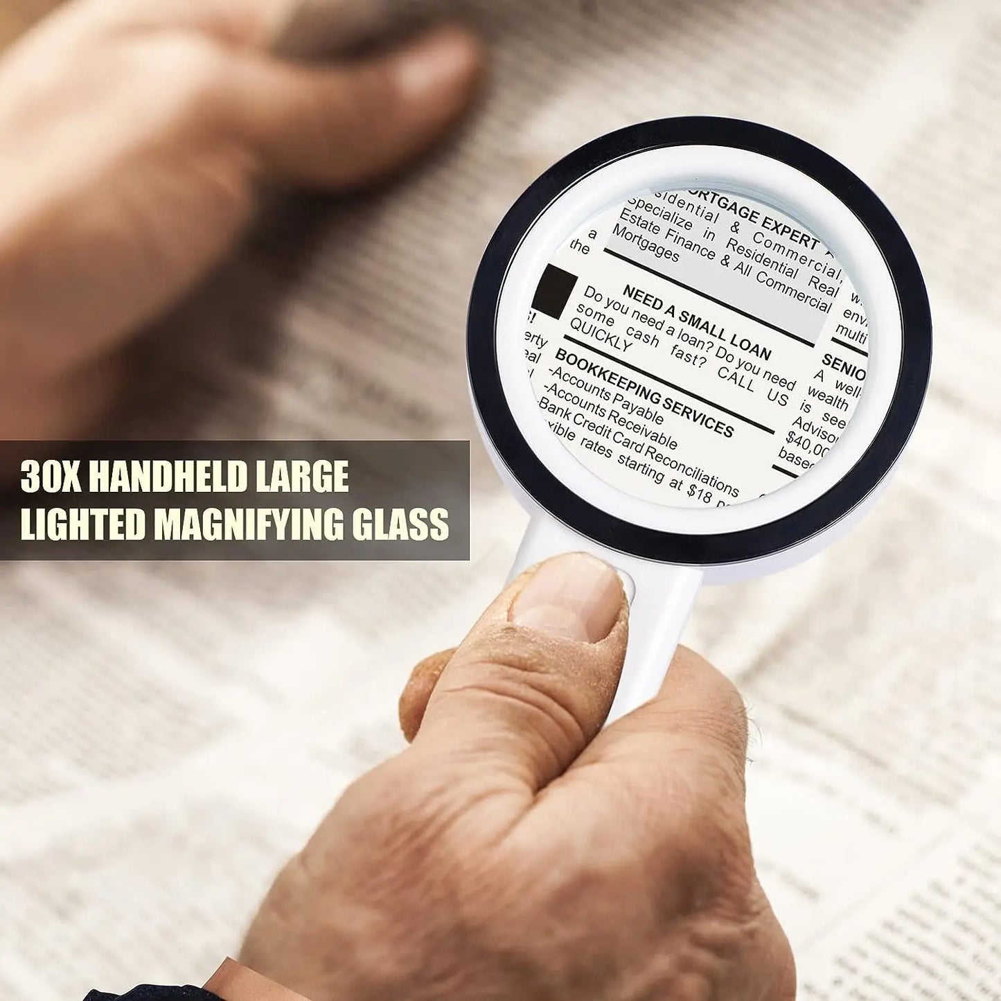Diamond Painting Loeplamp met Handheld Vergrootglas en LED Verlichting