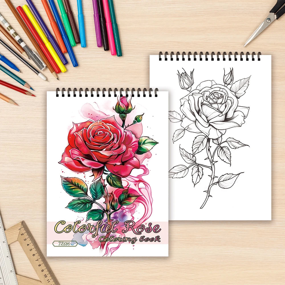 Kleurboek voor volwassenen en tieners – 30 bladen premium dik papier, ontspannend tekenplezier