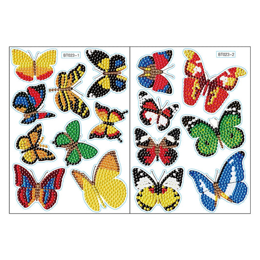 Diamond Painting Sticker set BT023 | Zelfklevende Stickers met Steentjes | Creatieve Knutselset voor Kinderen