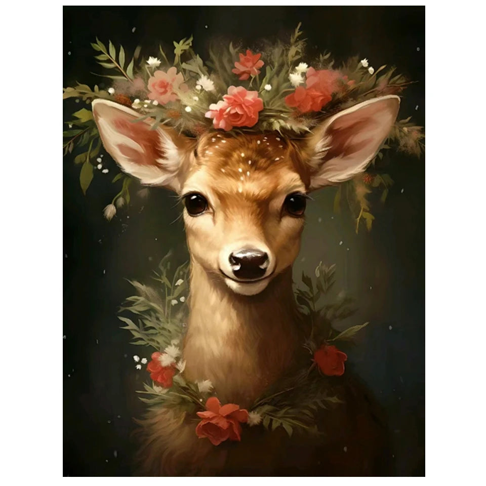 AB Diamond Painting met Fairy dust steentjes Dieren en Bloemen