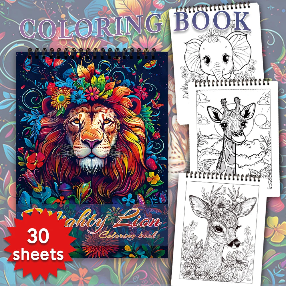 Kleurboek voor volwassenen en tieners – Ontspannend kleurplezier met 30 vellen dik papier