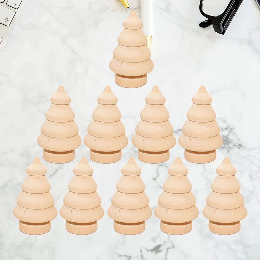 Houten figuur om zelf te kleuren/schilderen – Kerstdecoratie van hout - Kerstboom pegdoll
