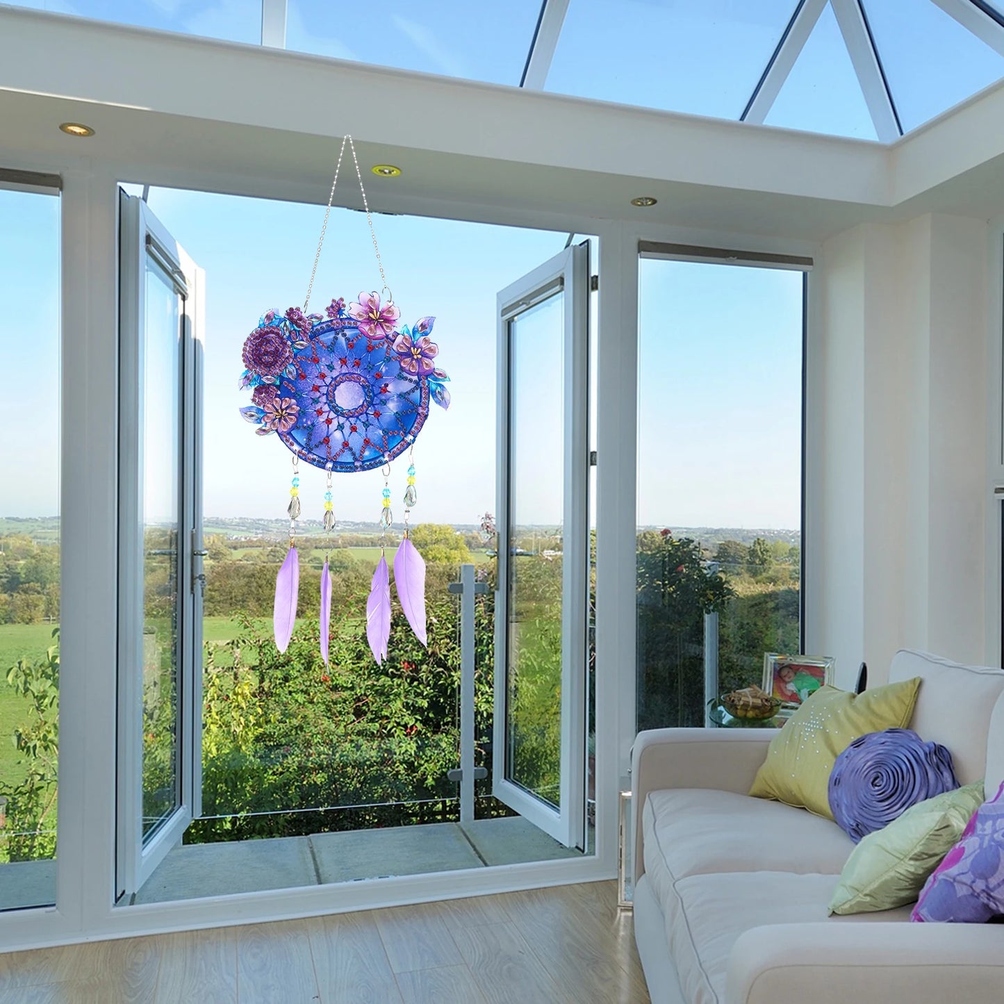 Diamond Painting Dromenvanger dieren - Dubbelzijdige Hanger - DZ3031