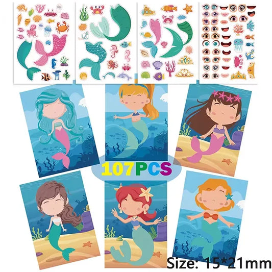 Sticker pret – Maakplezier met puzzel sticker set voor kinderen - 011