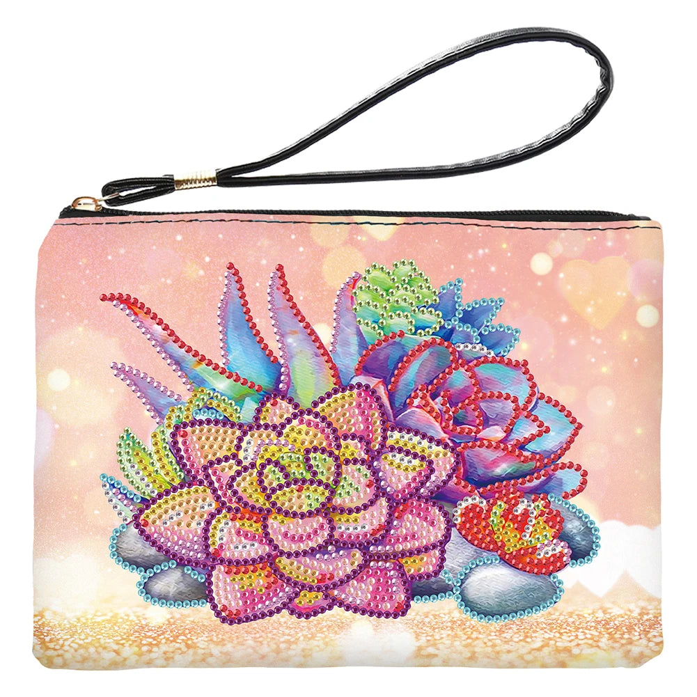 Diamond Painting Etui - Cartoon Design met Speciale Vorm Steentjes