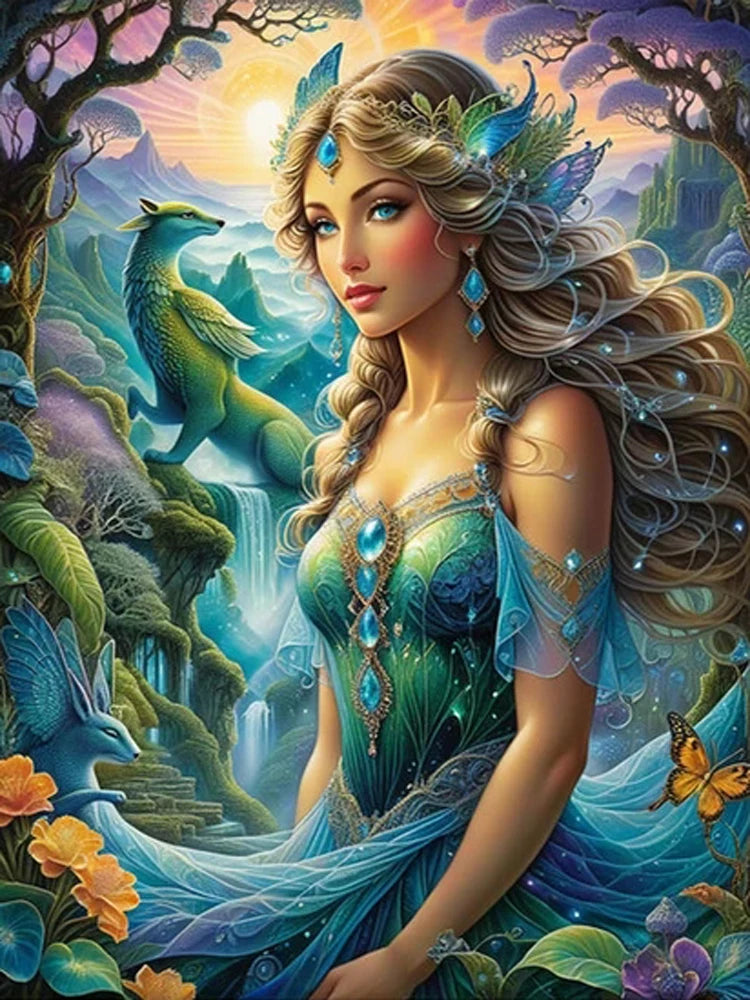 AB Diamond Painting met AB en Fairy dust steentjes Vlinder Fee