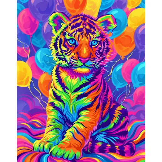 Schilderen op nummer Dieren - Tijger Schattige Dierenkunst - 9959267