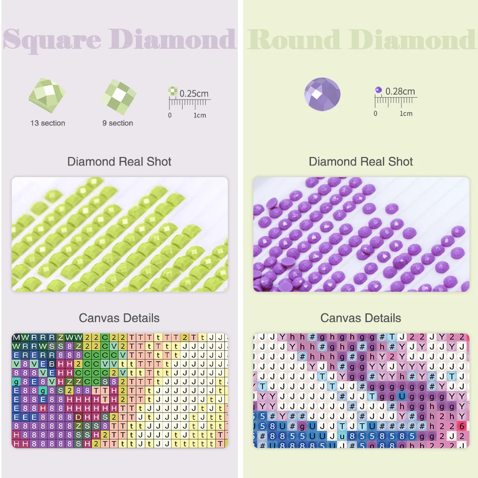 Diamond Painting Dieren - Vlinder - rond of vierkant | Kleurrijk Ontwerp - DZDP71077