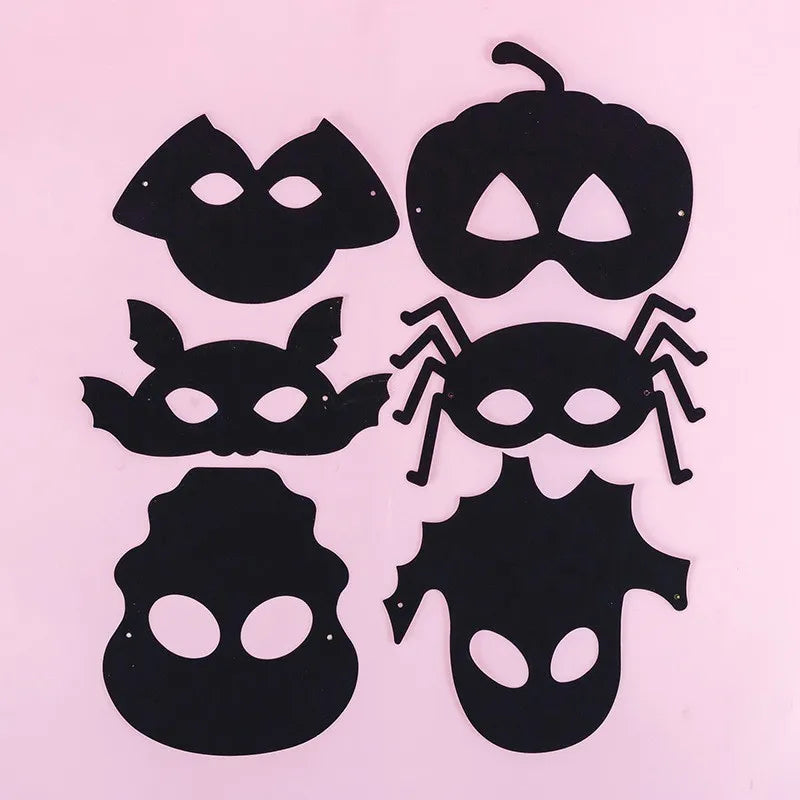 Krastekening Halloween Masker Set 6 Stuks Creatief Knutsel Pakket
