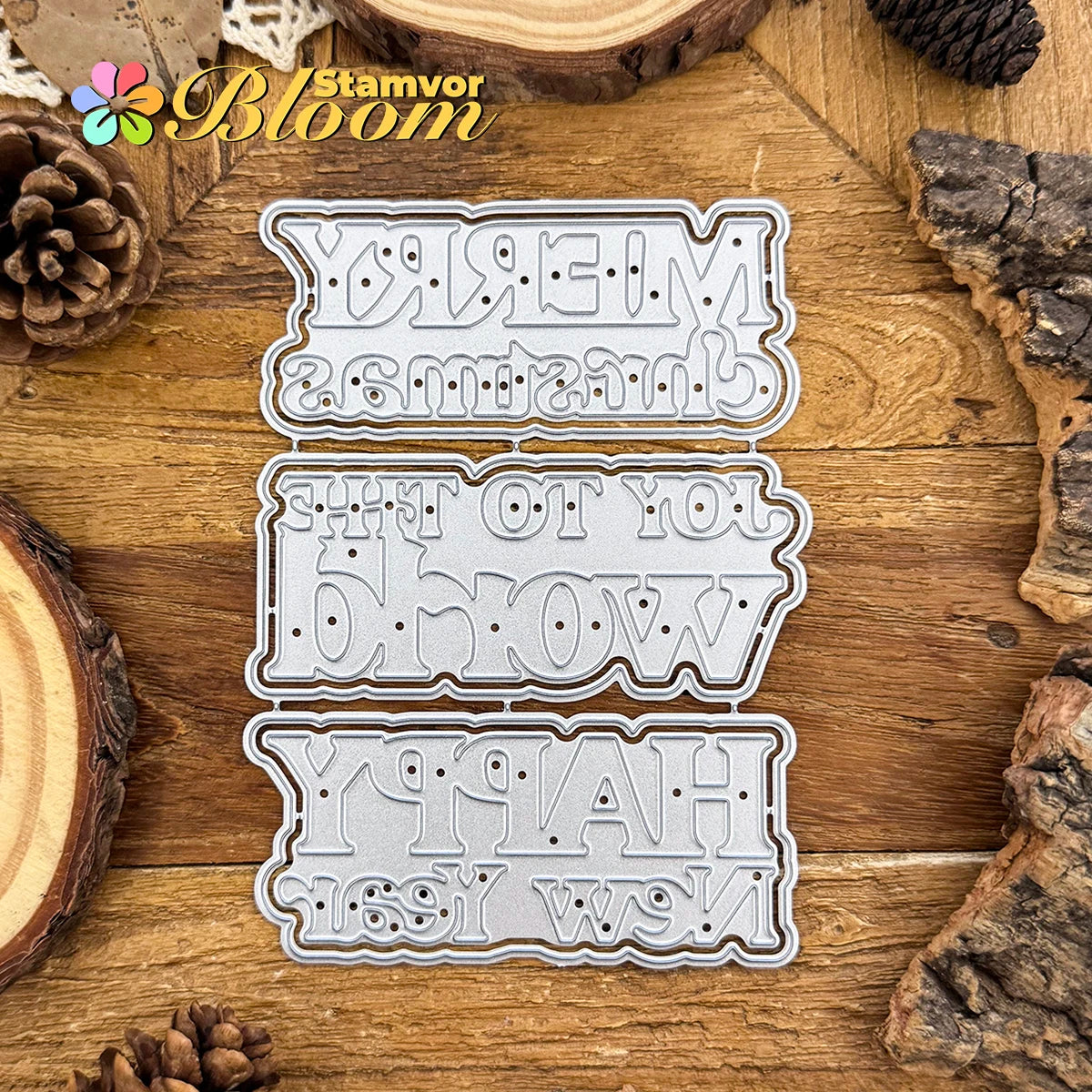 Snijmal Kerst & Nieuwjaars Titels Woorden voor Scrapbooking en Kaarten