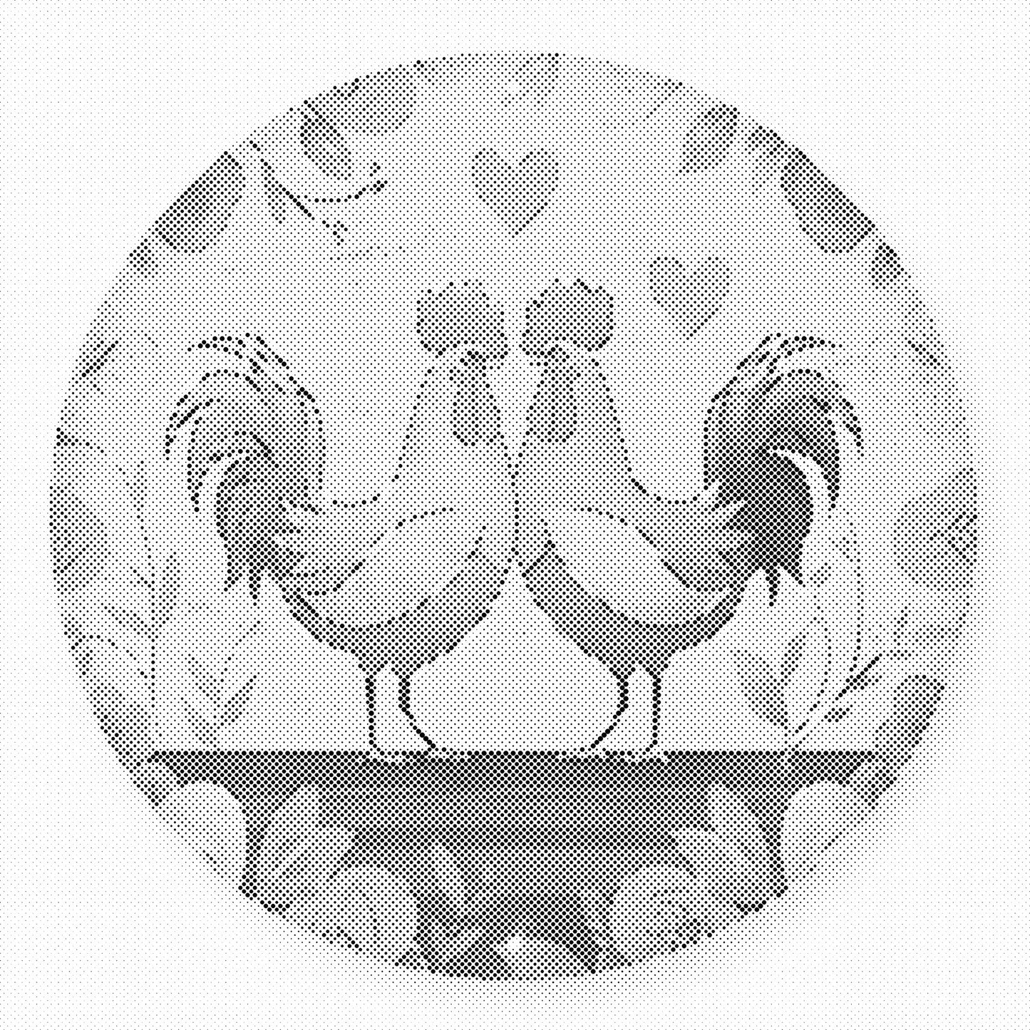 DOT Painting – Kippen & Hanen (40x40cm, 50x50cm of 60x60cm)