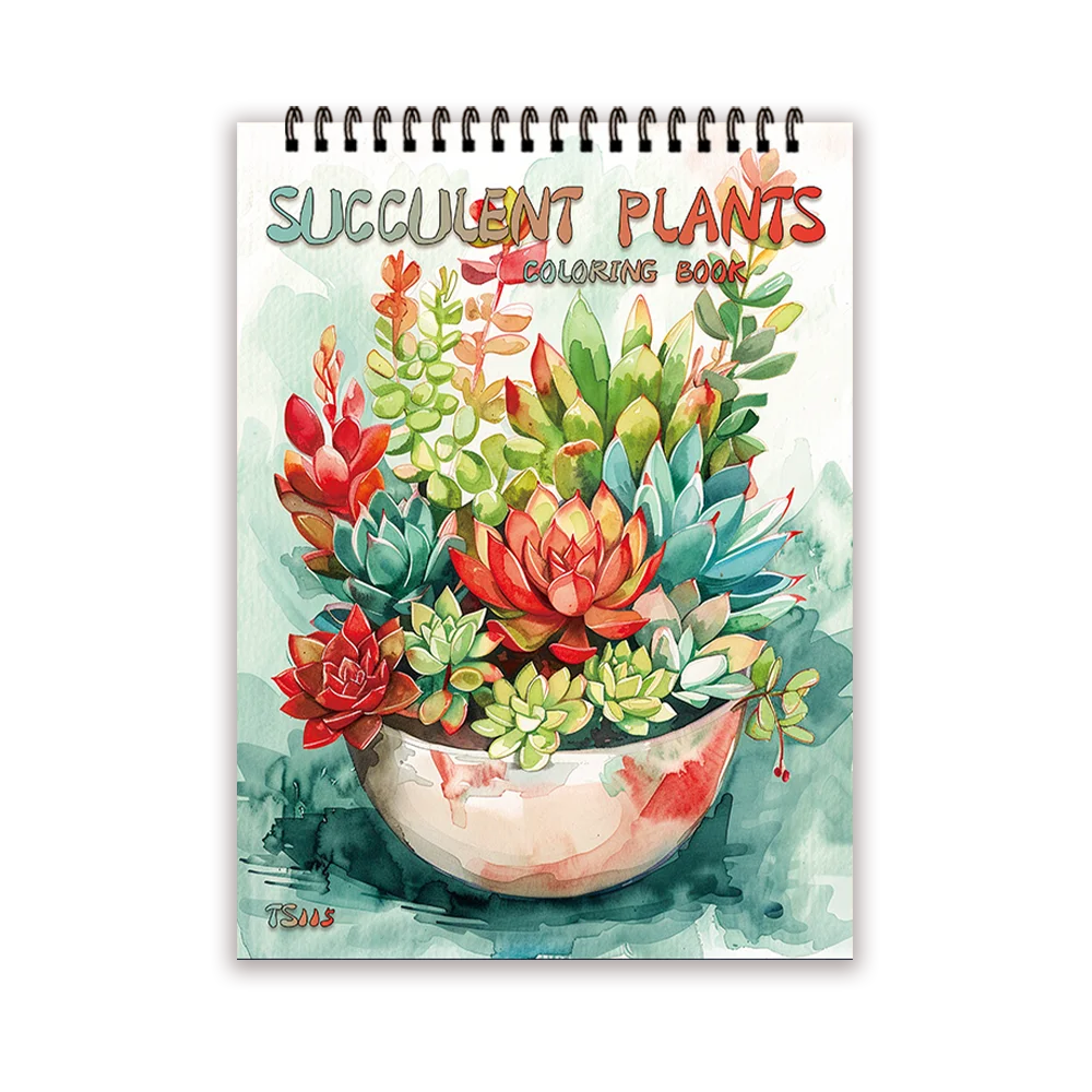Kleurboek voor volwassenen spiraal 30 vellen 28x21 cm dames thema