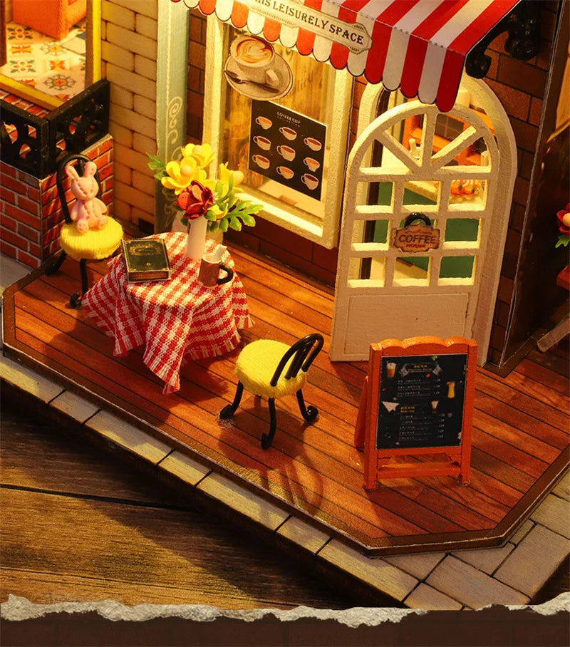 Zelfbouw Miniatuurhuisje met Verlichting – Boekhoek & Poppenhuis