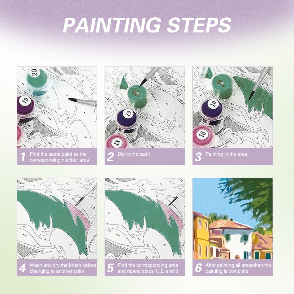 Schilderen op nummer Dieren - Schattig vosje op canvas met of zonder frame - 9958149