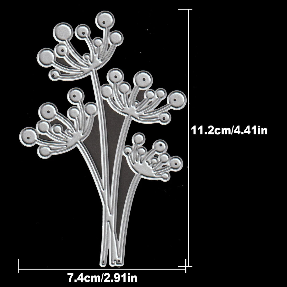 Snijmal Bloemenboeket Paardenbloem Metaal voor Papiercreatie