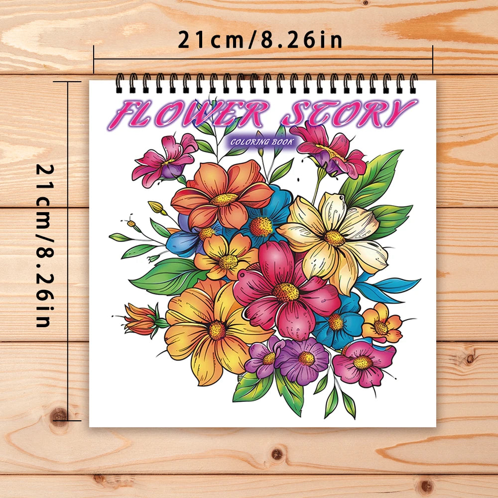 Kleurboek voor volwassenen en tieners – Spiraalbinding met dik papier voor ontspanning en creativiteit