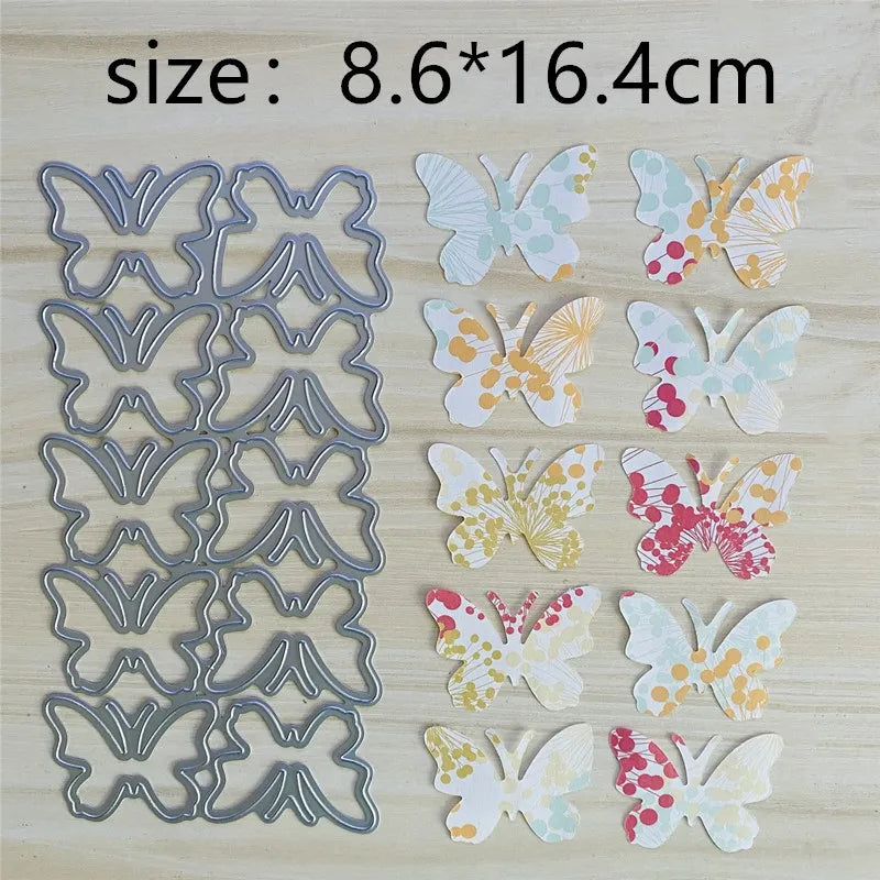 Snijmallen Vlinder met Stippelrand voor Creatieve Papierprojecten