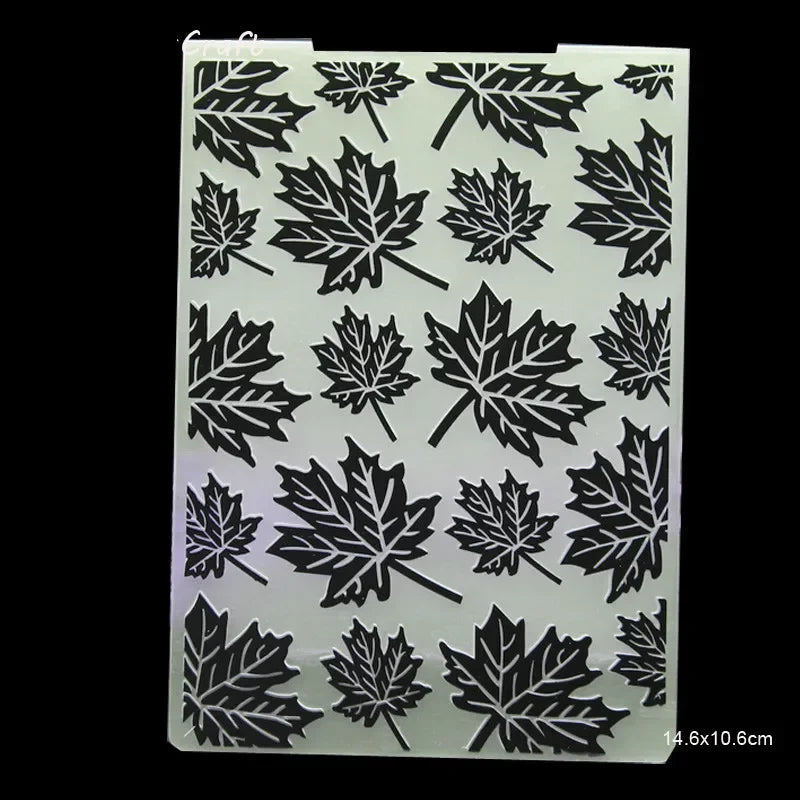 Embossing folder met hart, bloemen en bladeren - 14,8x10,5 cm