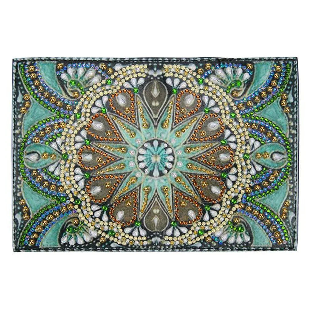 Diamond Painting Paspoort mapje Mandala PU leer houder