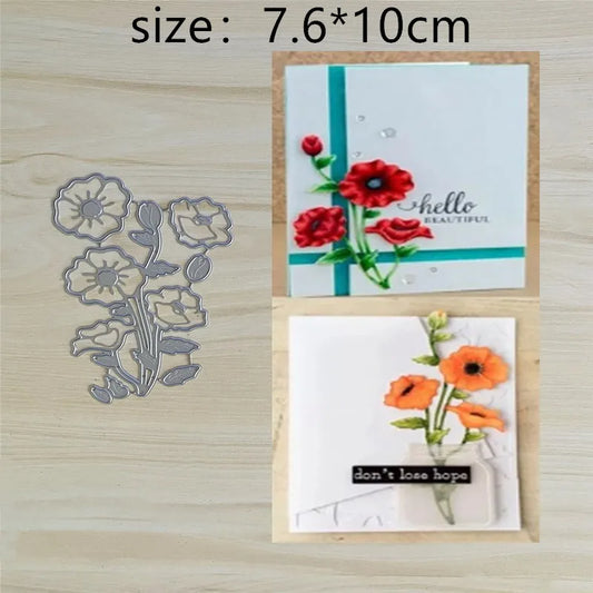 Metalen snijmal - Bloemenpatroon voor scrapbooking en kaarten