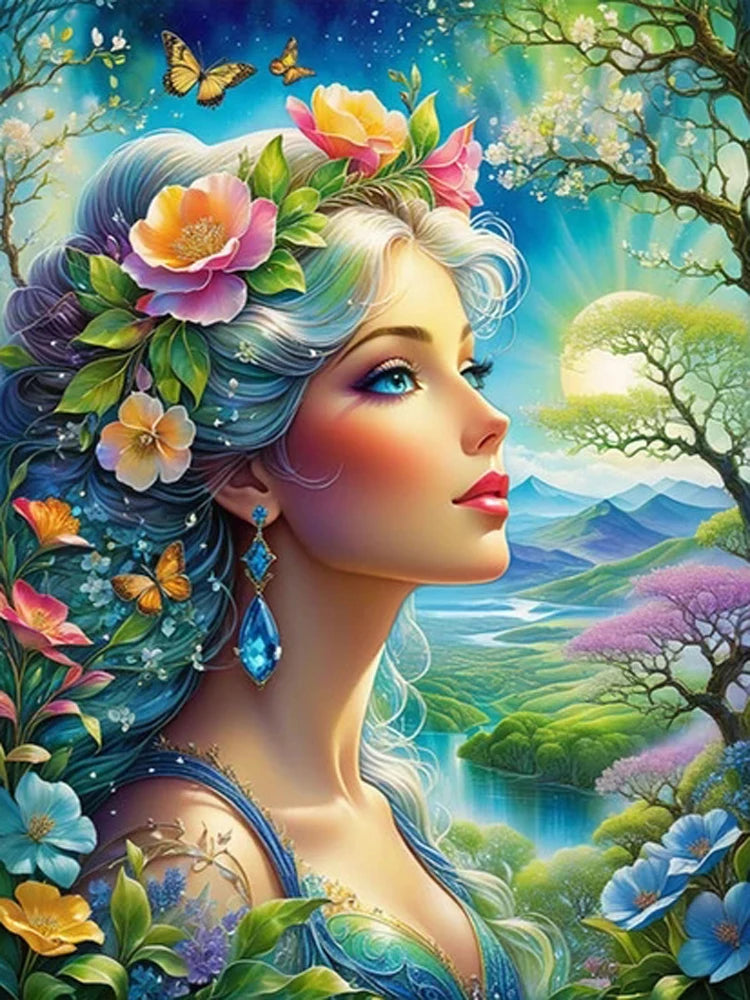AB Diamond Painting met AB en Fairy dust steentjes Vlinder Fee