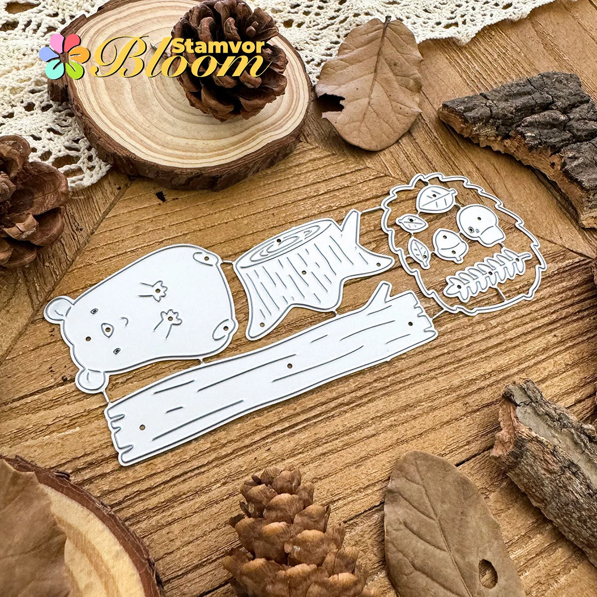 Snijmal schattige egel in herfstbos voor kaarten en scrapbooking