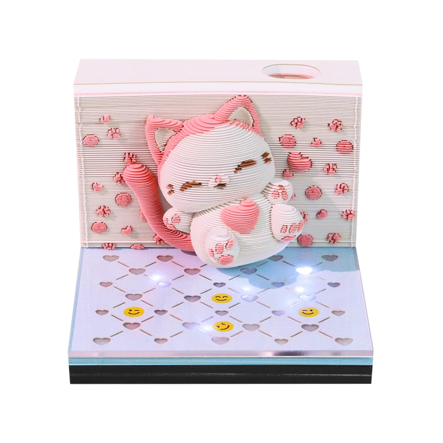 3D Papier Sculptuur Kalender Sakura Boomhuis – Uniek Bureau Decor - 2026