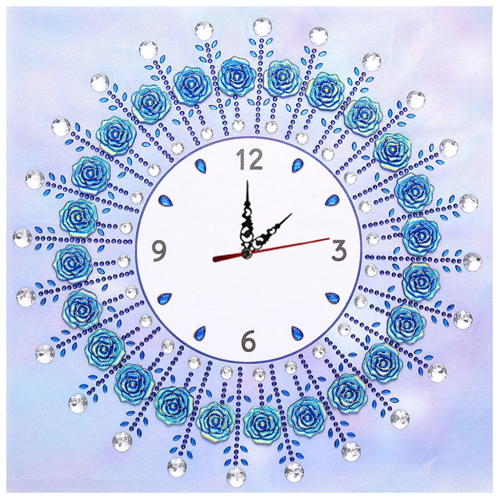 Diamond Painting Klok Pauw 35x35cm Speciale Steentjes Wanddecoratie