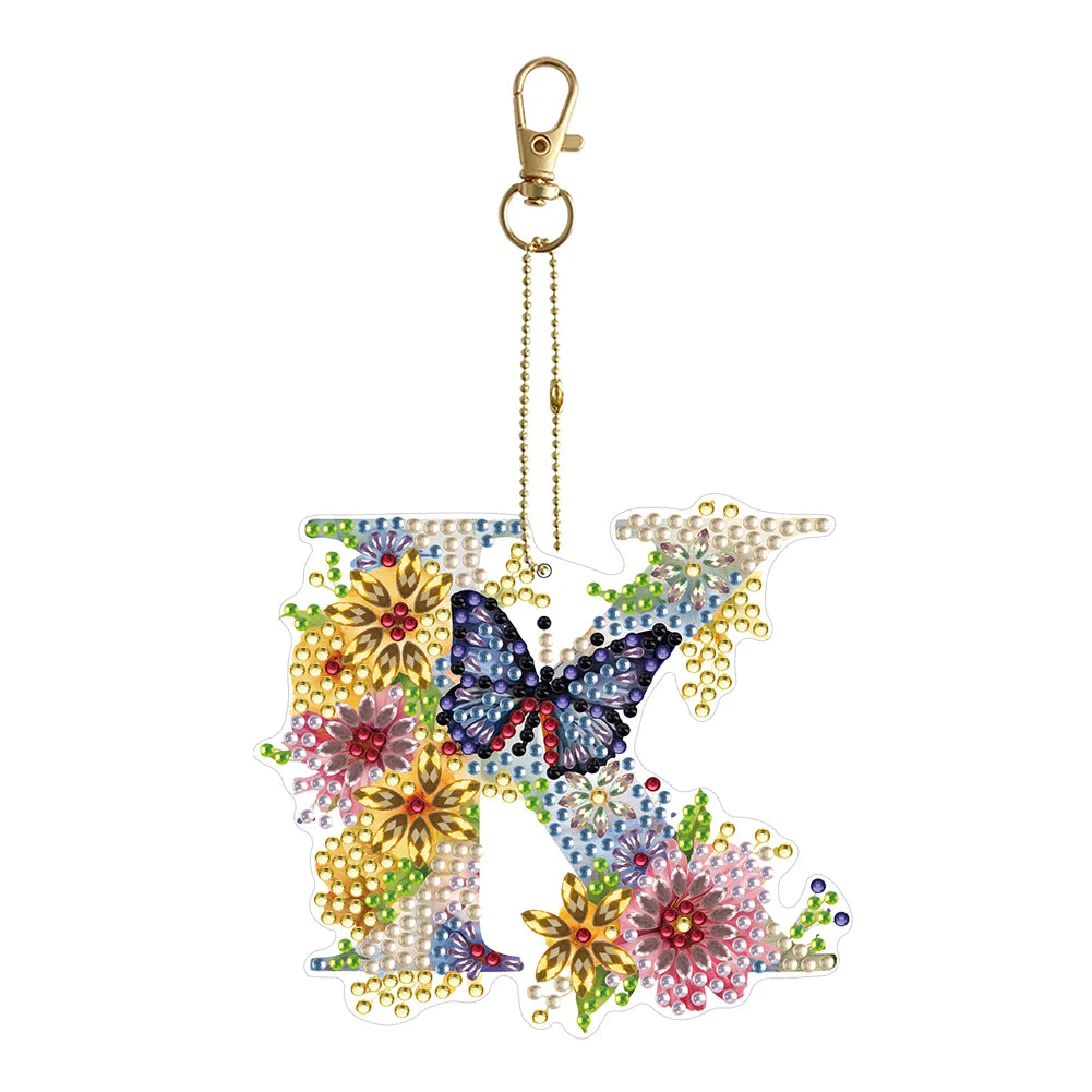 Diamond Painting Sleutelhanger set - Speciale Vorm Letters