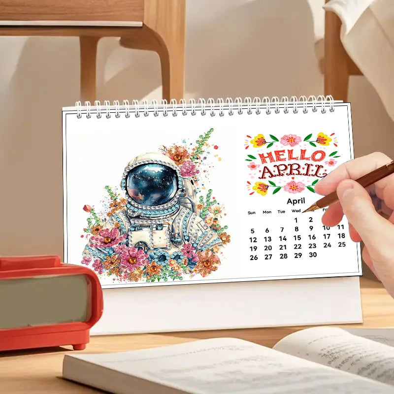 Diamond Painting Kalender met 13 feestelijke schilderijen