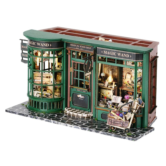 Zelfbouw Miniatuurhuisje – Met Houten Miniatuurmeubels (1:24 schaal) - F032