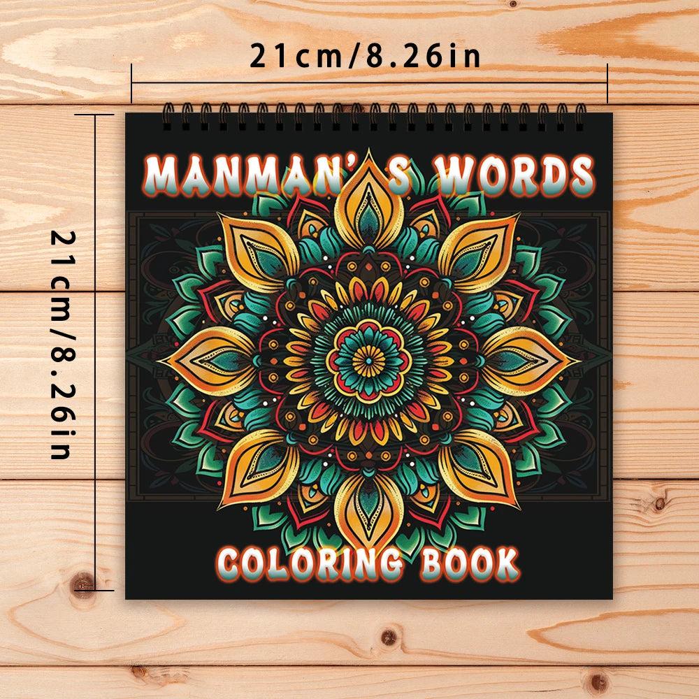 Kleurboek voor volwassenen en tieners – 30 vellen dik papier met spiraalbinding