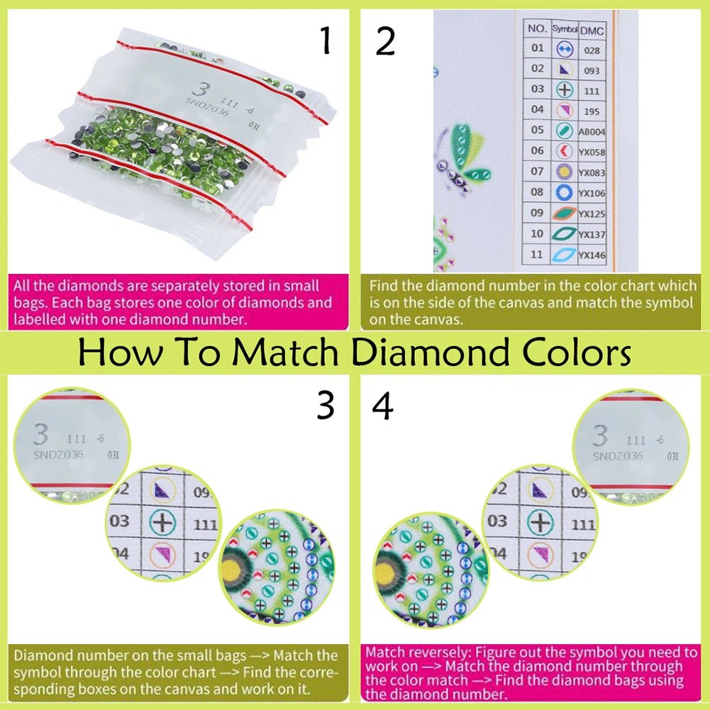 Diamond Painting Magneten – Bloemen en Cartoon Designs voor Koelkastdecoratie