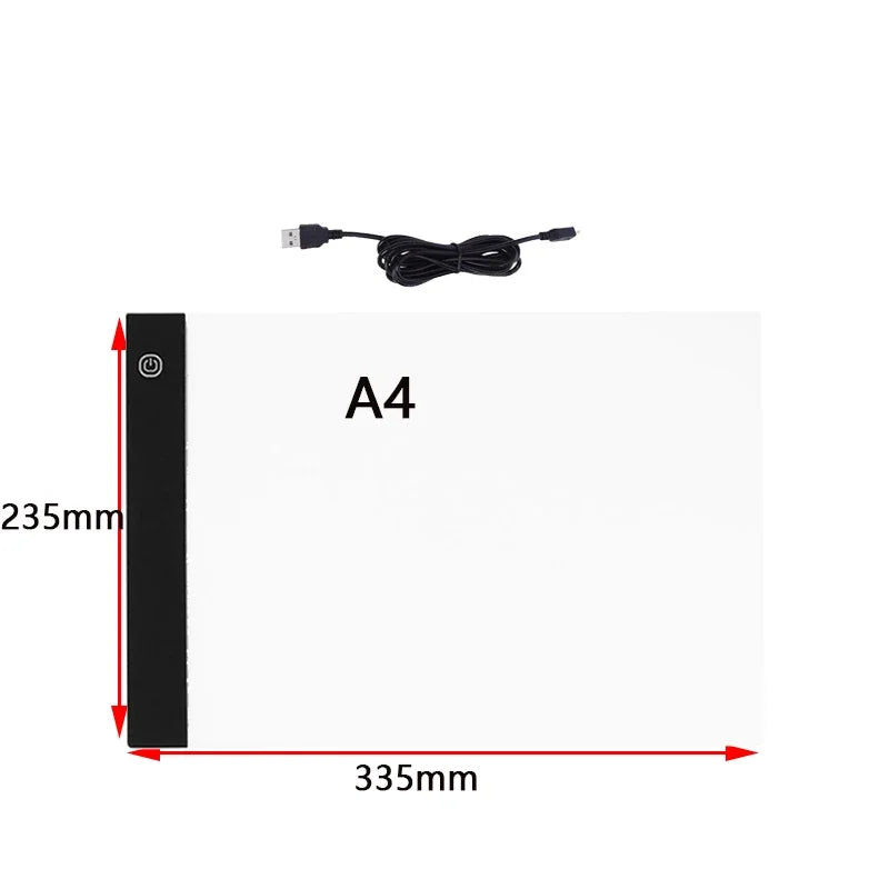 Diamond Painting Lightpad LED Tekenbord A3 A4 A5 – Lichttafel voor Traceren & Tekenen