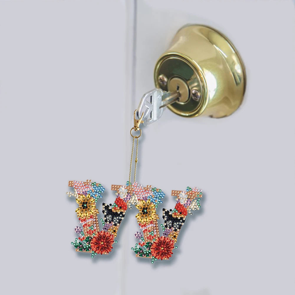 Diamond Painting Sleutelhanger set - Speciale Vorm Letters