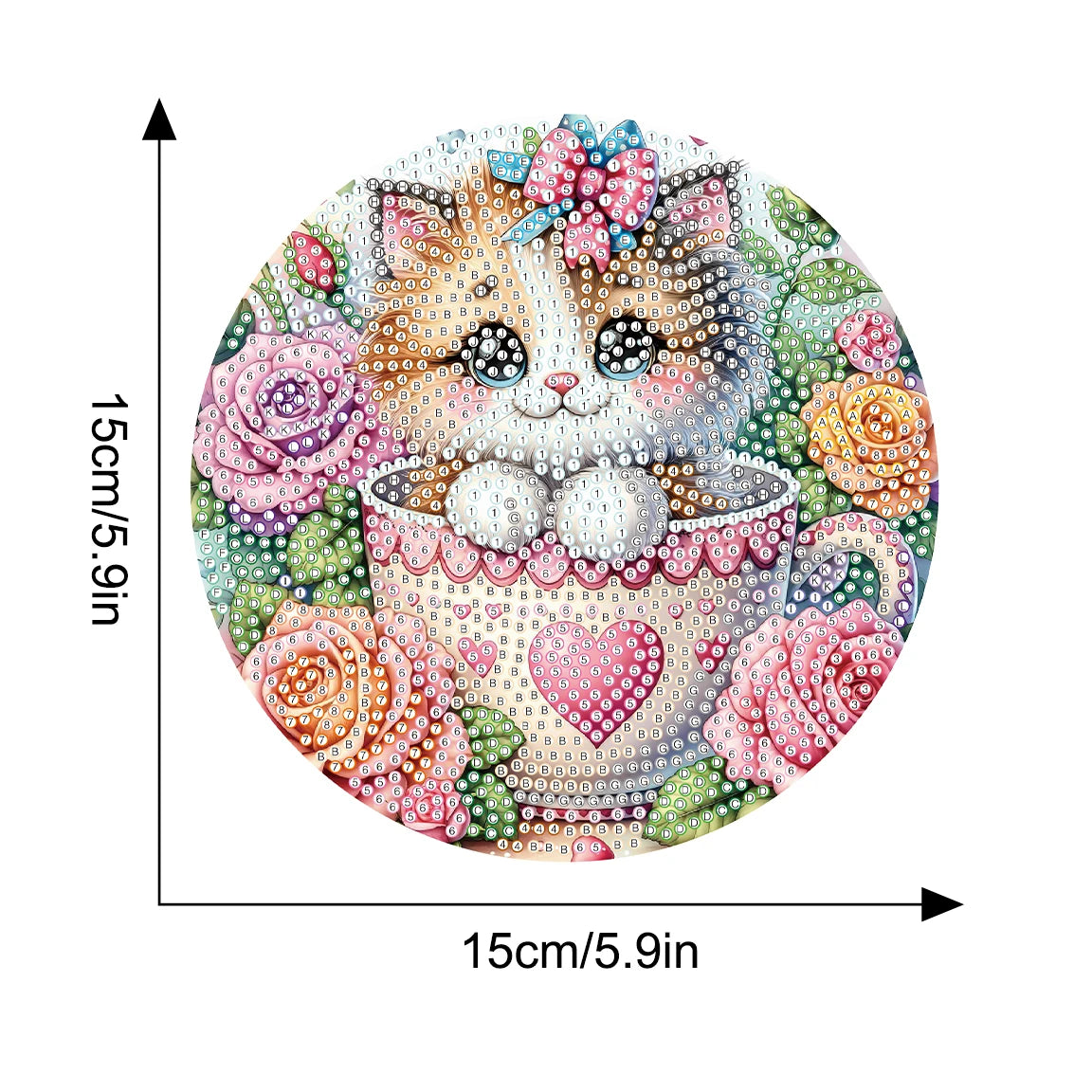 Diamond Painting Placemats – Dieren in theekopje Set van 3