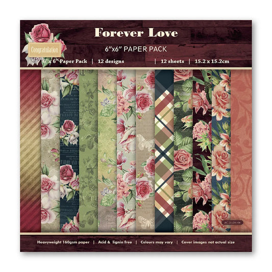 12 Vellen Vintage Scrapbook Papier – 15x15cm - 003