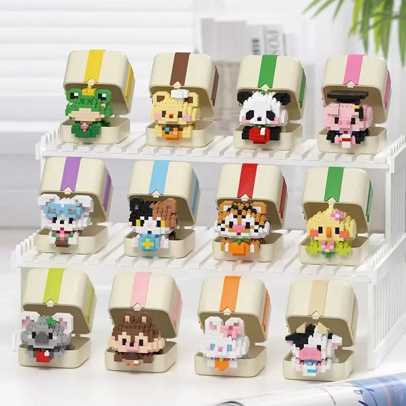 Bouwpakket dieren - Kleine dieren bouwset cadeaudoos