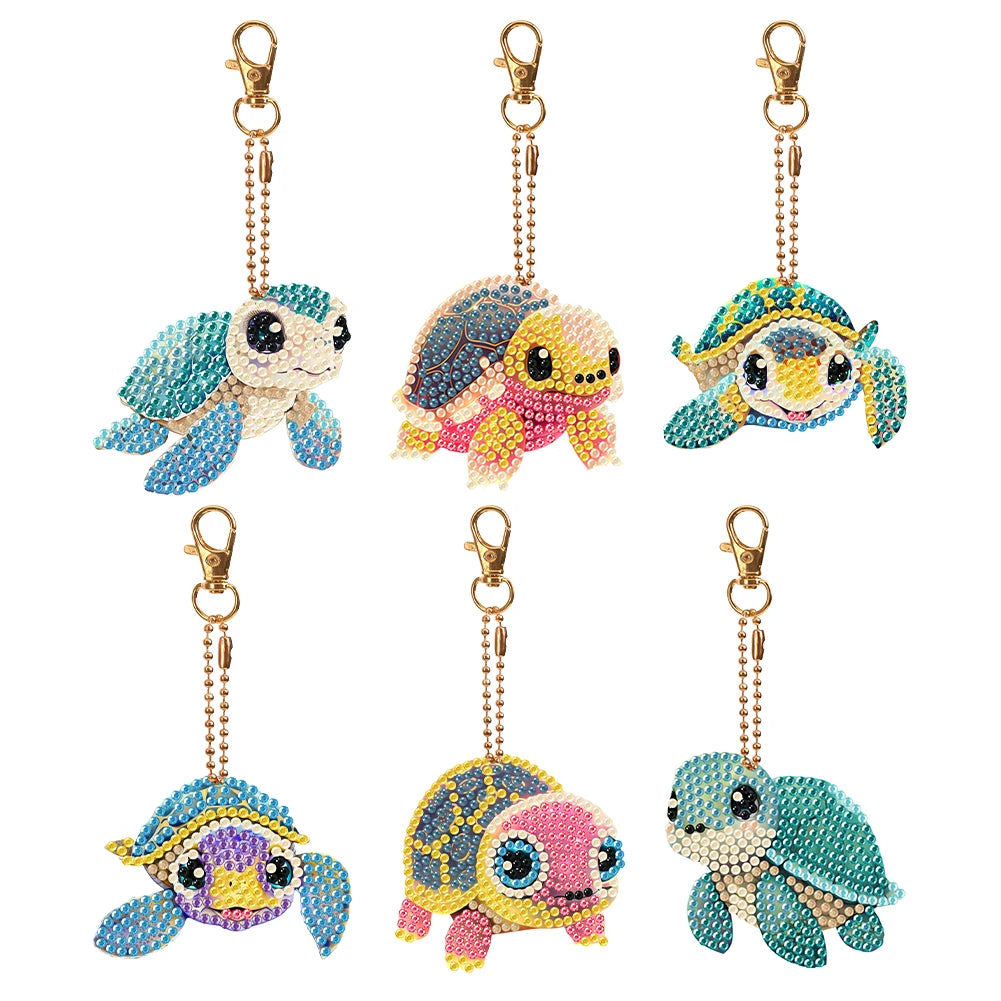 Diamond Painting Sleutelhanger set - Dubbelzijdig te beplakken (5-10 stuks)