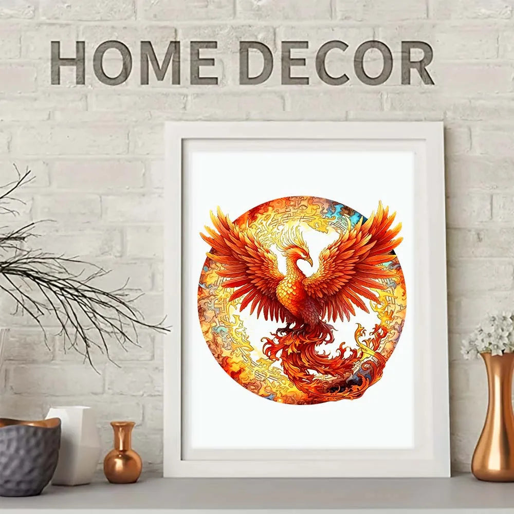 Houten figuren puzzel Phoenix – Delicate Gratitude in luxe geschenkdoos