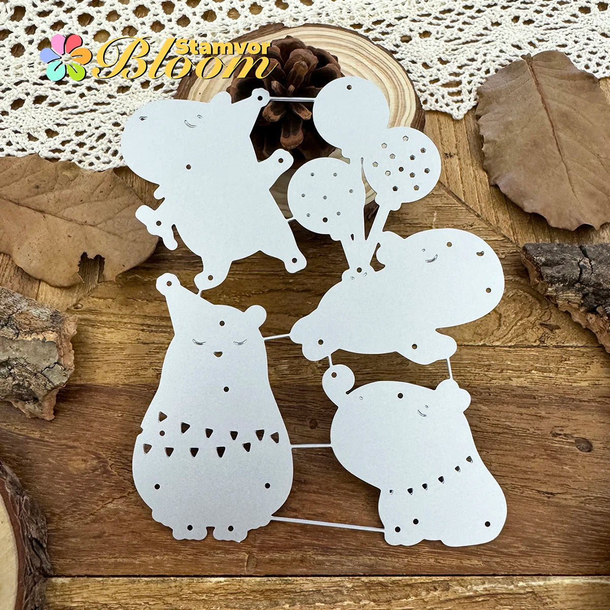 Snijmallen set Capibara Verjaardag Feest Decoratie Embossing Stencil