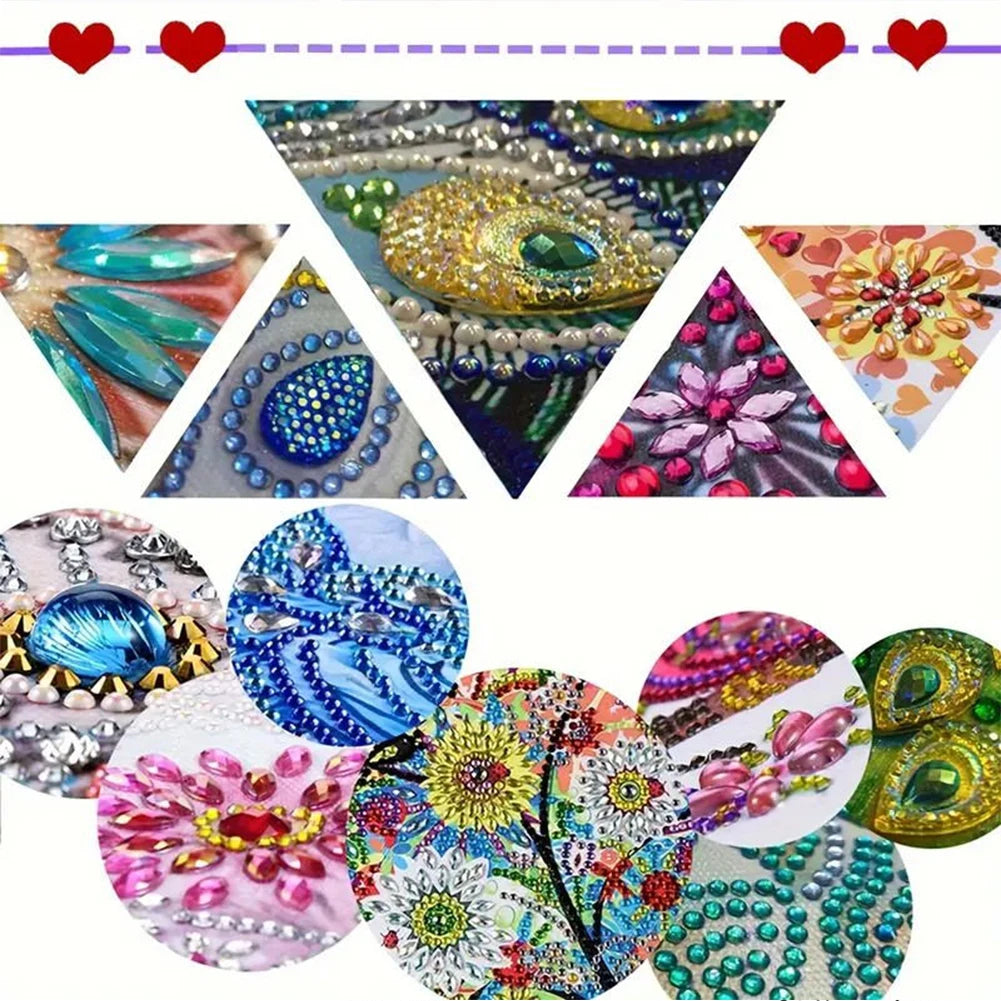 Diamond Painting Klok met Vlinderdesign