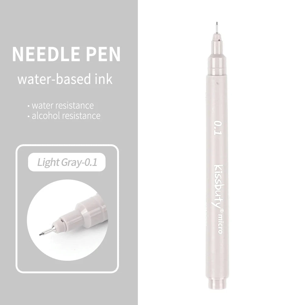 Stiften set Pigma Micron fineliners zwart/bruin met diverse puntdiktes