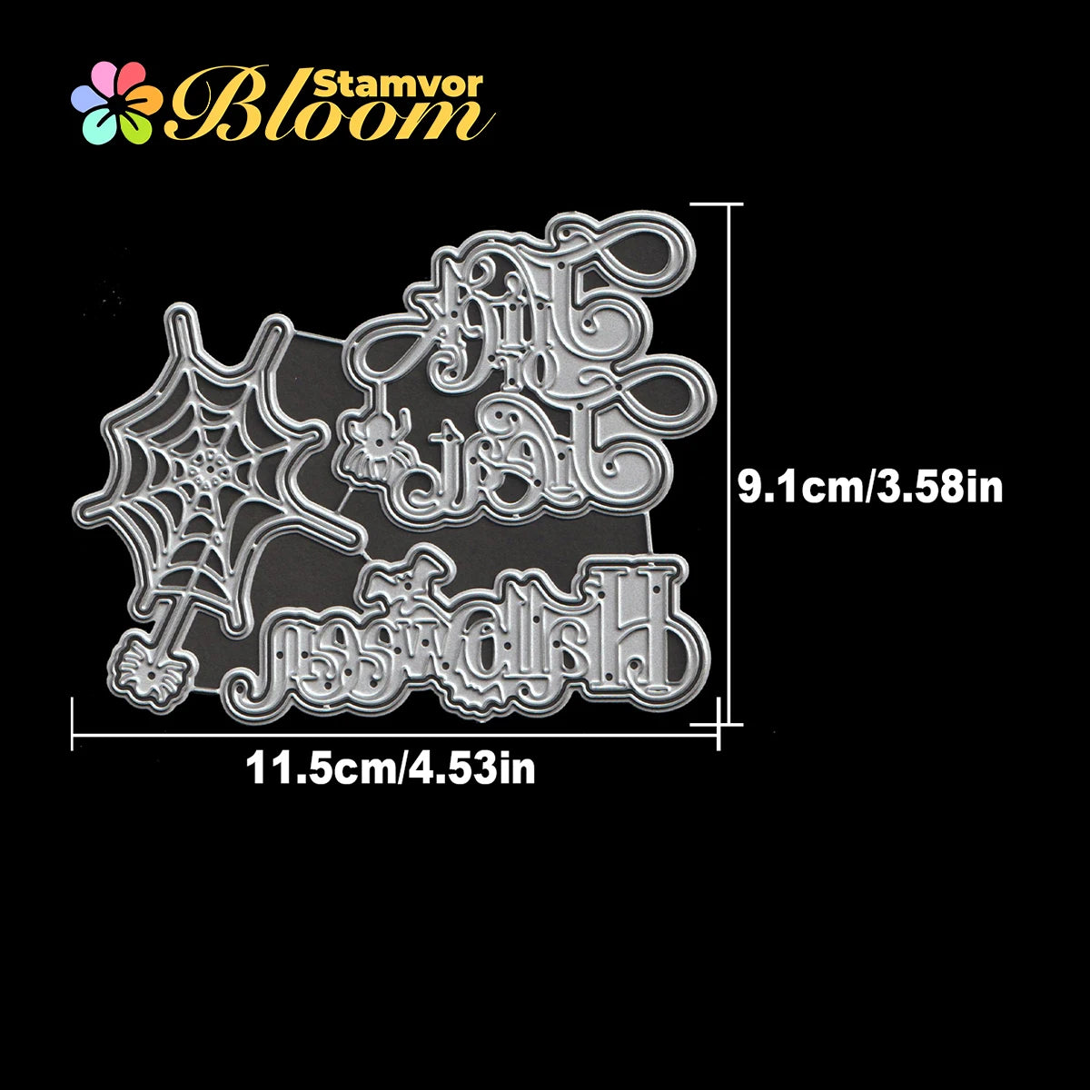 Metalen snijmal voor Kaarten maken en Scrapbook Halloween teksten